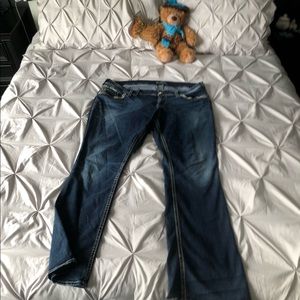 Woman’s Silver Jeans.